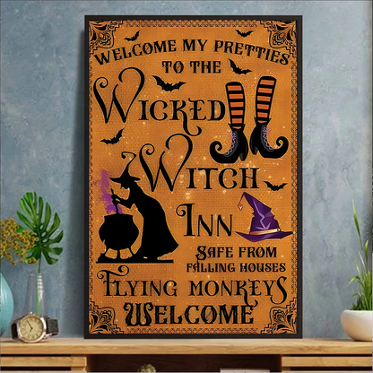 Welcome My Pretties To The Wicked - Witch Canva & Poster