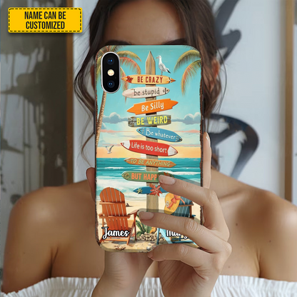 Beach Vibes - Personalized Couple Phone Case