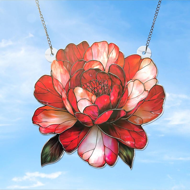 Peony Hanging Acrylic Window