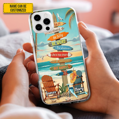 Beach Vibes - Personalized Couple Phone Case