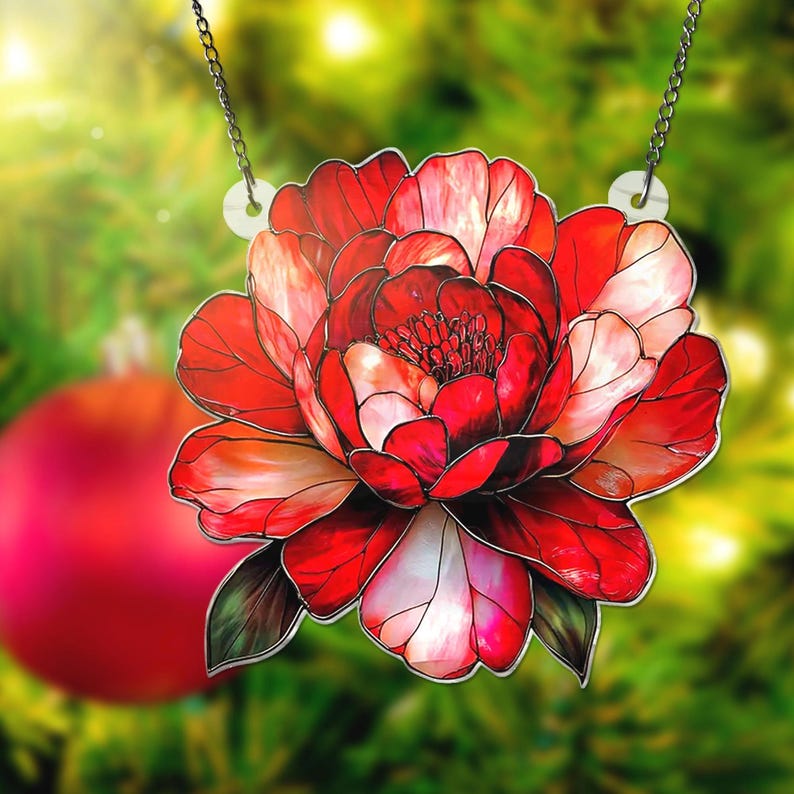 Peony Hanging Acrylic Window