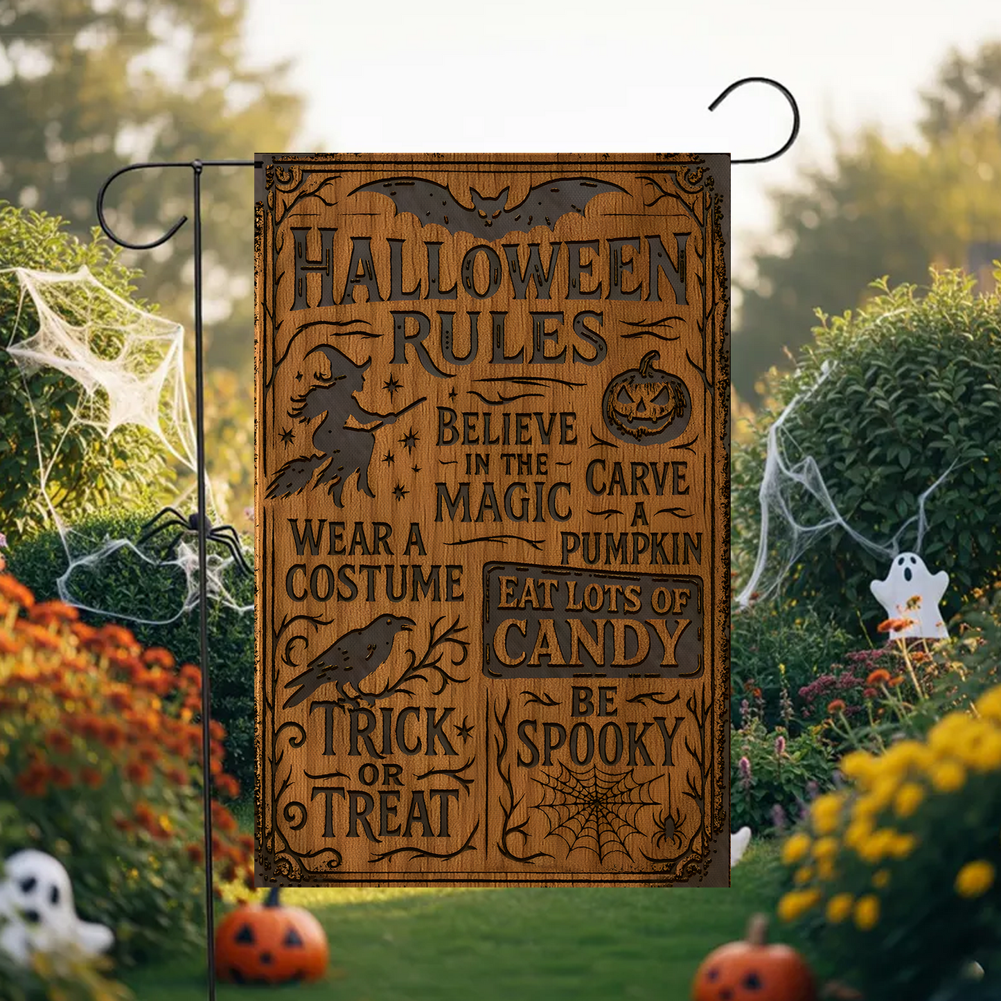 Halloween Rule - Halloween Garden Flag, House Flag