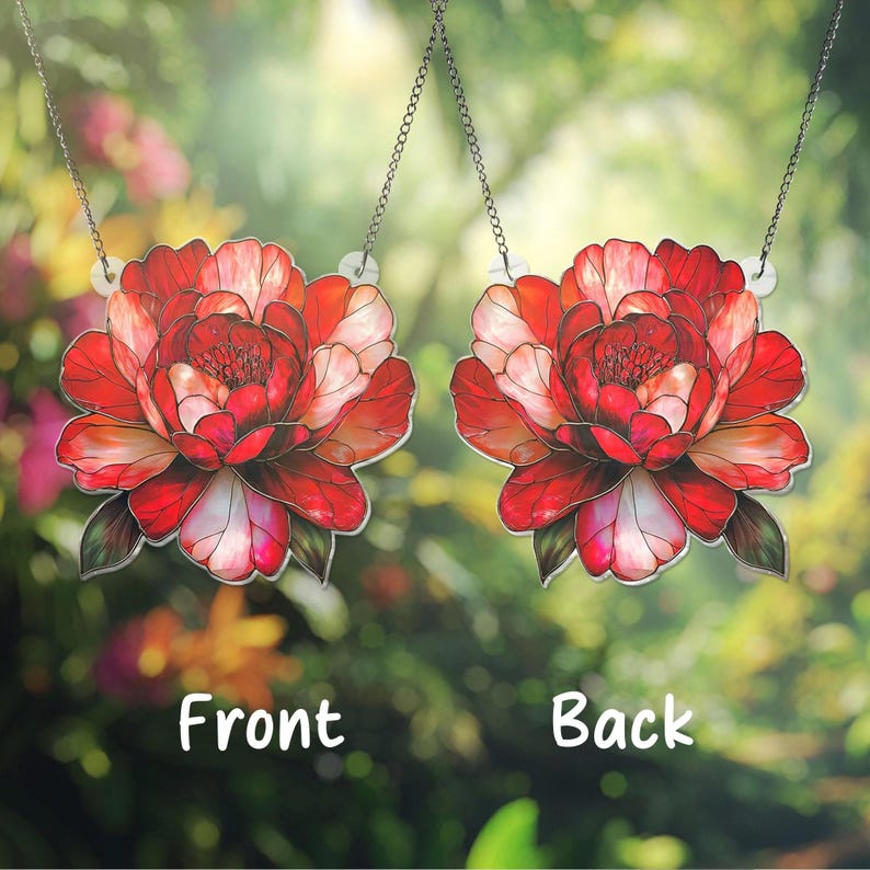 Peony Hanging Acrylic Window