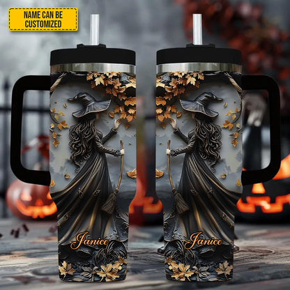 Beautiful Witch - Personalized Tumbler With Handle 40oz