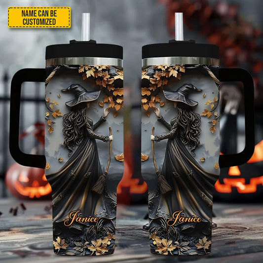 Beautiful Witch - Personalized Tumbler With Handle 40oz
