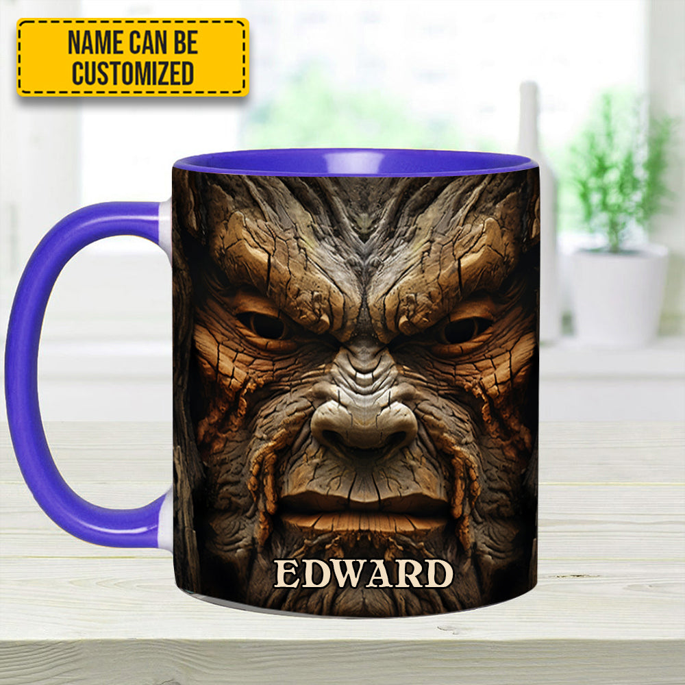 Bigfoot Saw Me - Personalized Bigfoot Accent Mug