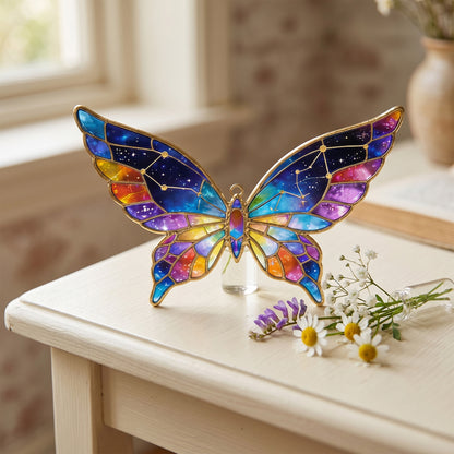 Rainbow Butterfly Window Hanging Suncatcher Acrylic