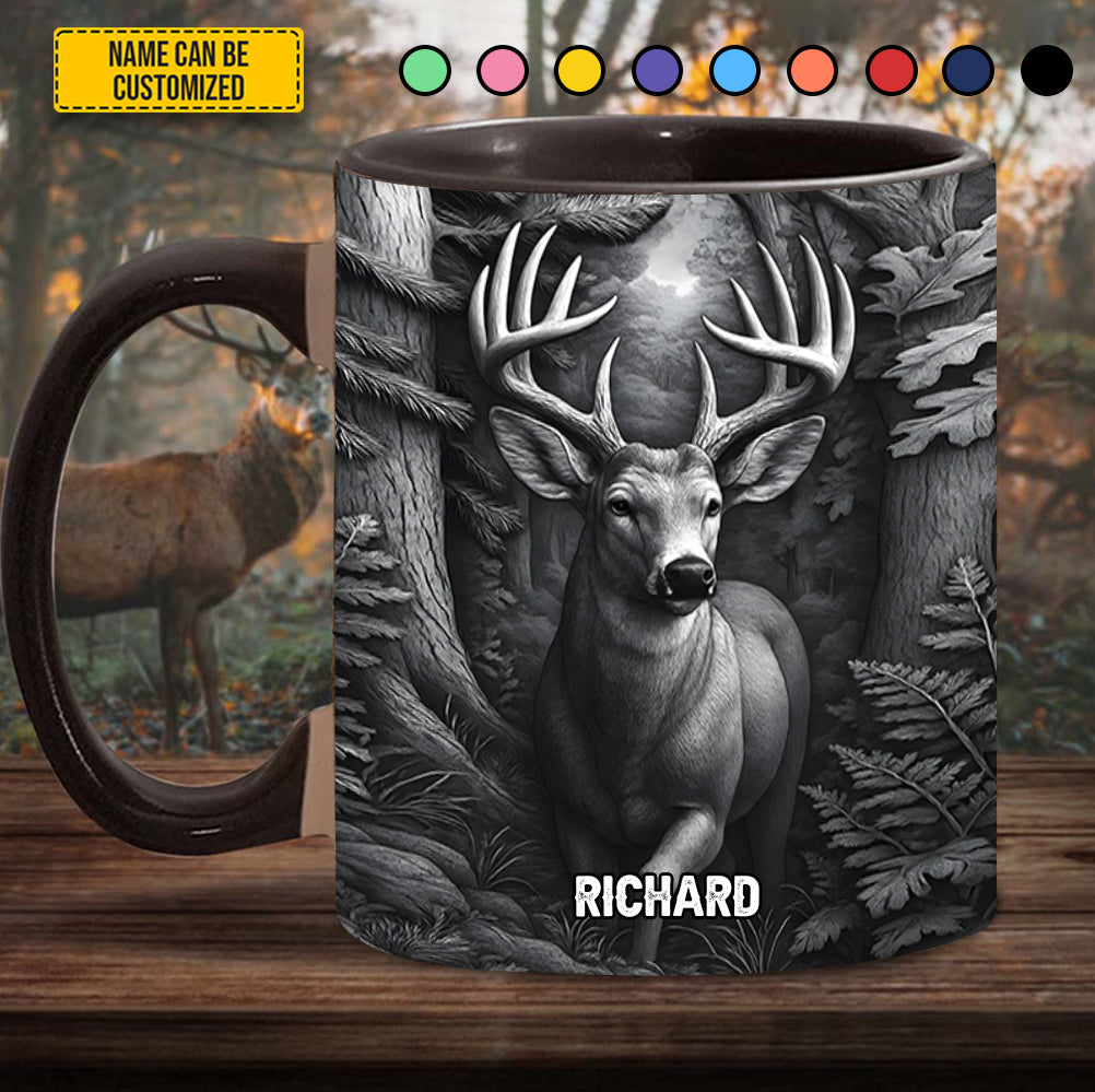 Heart of the Buck – Personalized Hunting Accent Mug
