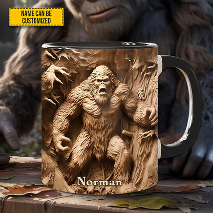 Bigfoot Legend in the Trees – Personalized Bigfoot Accent Mug