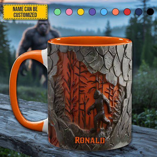 Legend The Trees Personalized Bigfoot Accent Mug