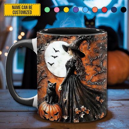 Halloween Witch - Personalized Witch Accent Mug