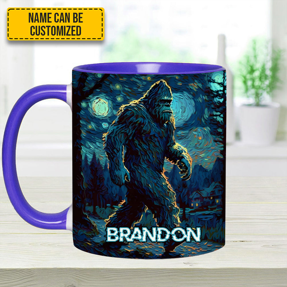 Night Walker - Personalized Bigfoot Accent Mug
