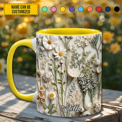 Beautiful Wildflower - Personalized Accent Mug