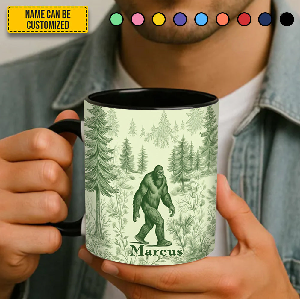 Personalized Bigfoot Accent Mug