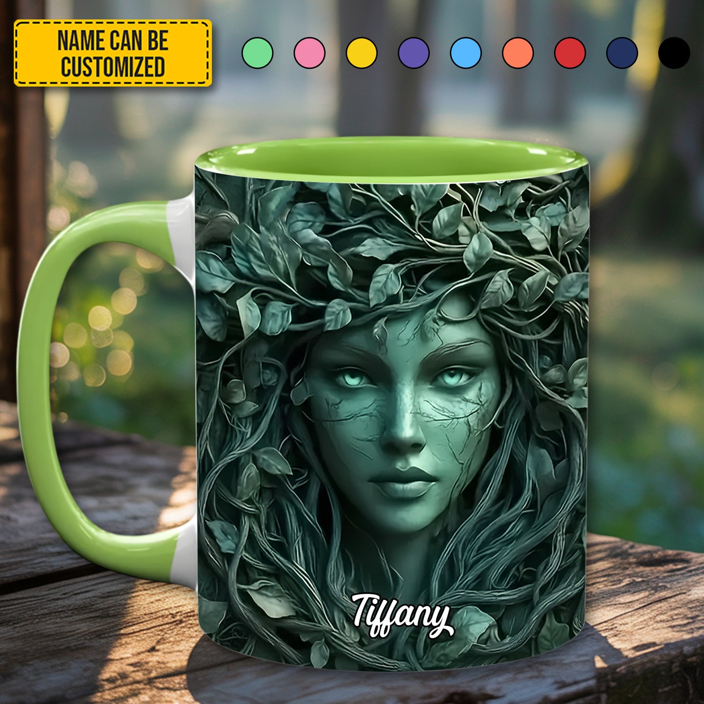 Personalized Forest Goddess Accent Mug