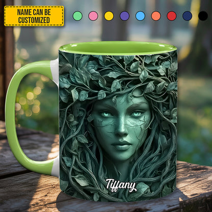 Personalized Forest Goddess Accent Mug