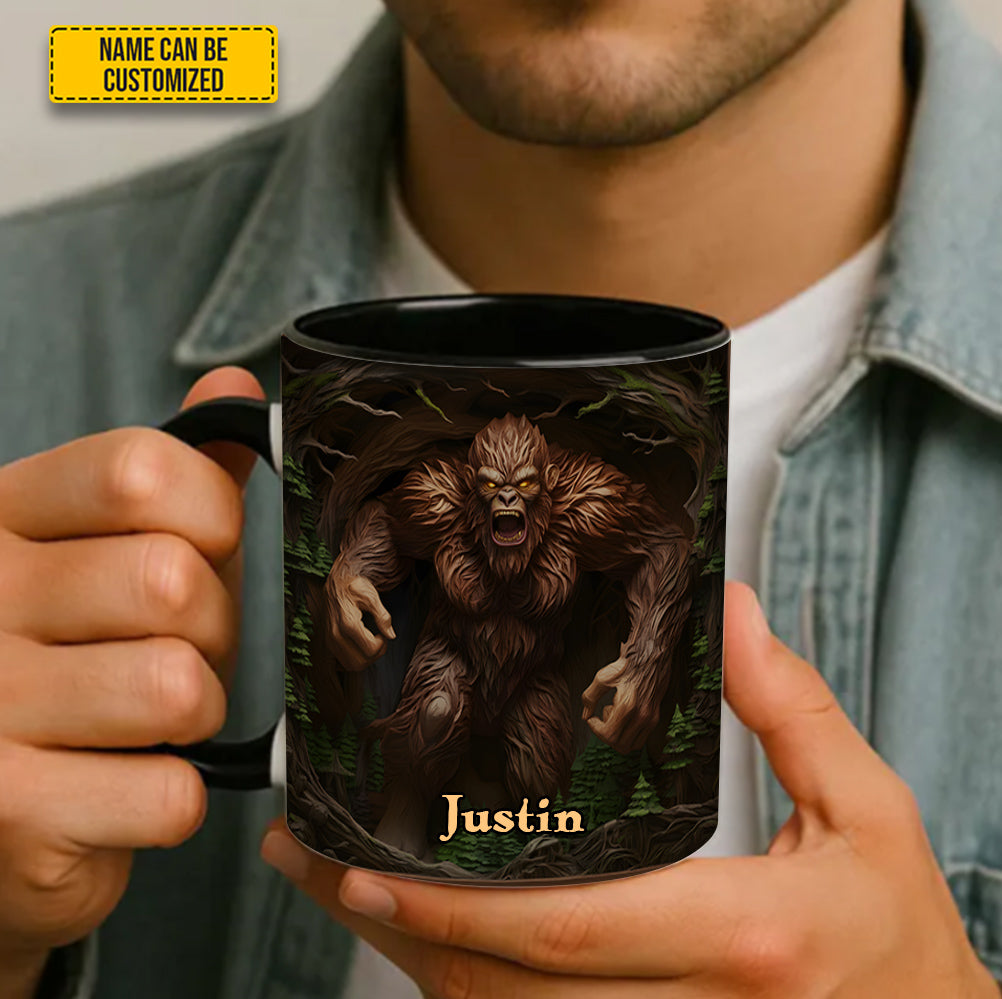 Not a Morning Squatch - Personalized Bigfoot Accent Mug