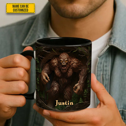 Not a Morning Squatch - Personalized Bigfoot Accent Mug