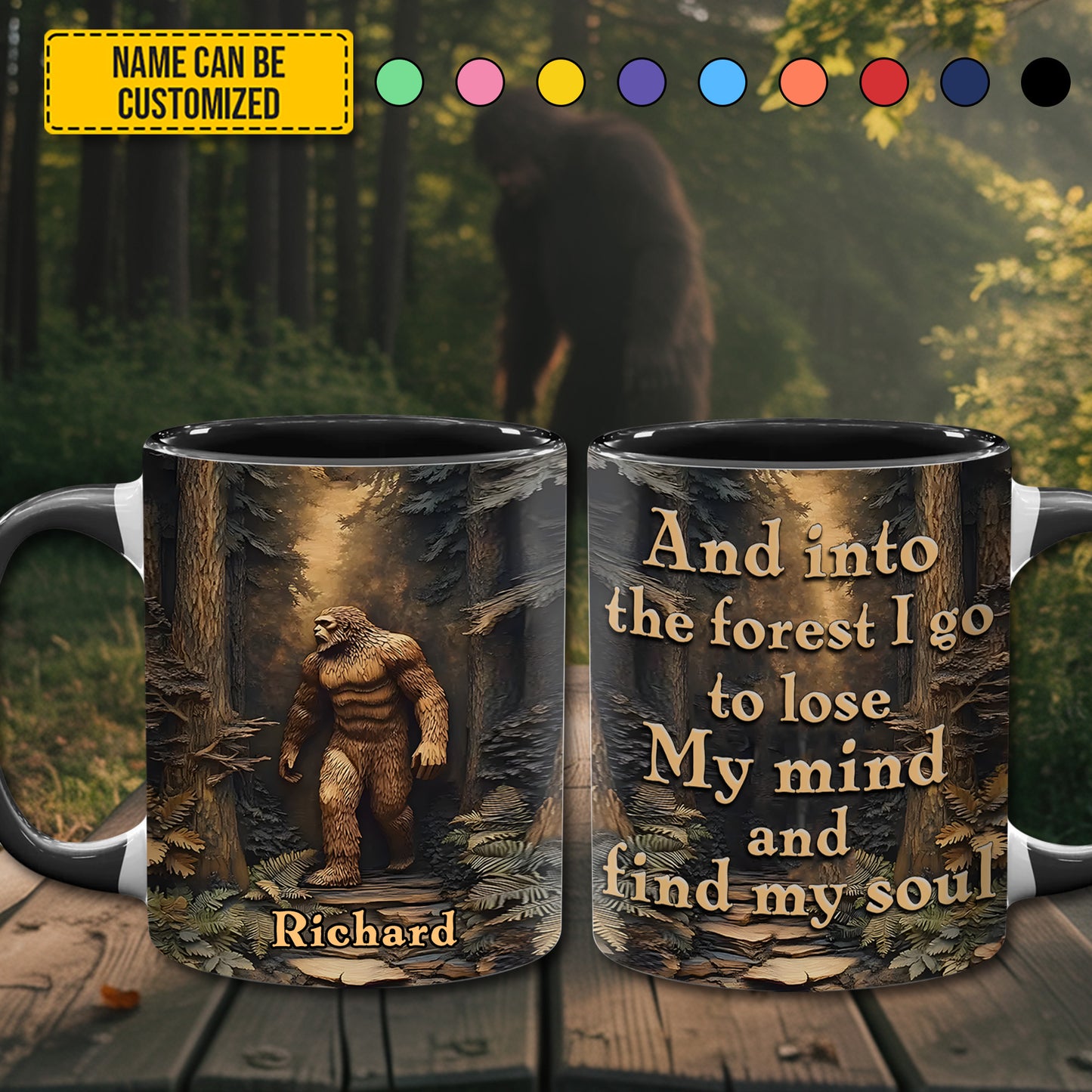 Find My Soul – Personalized Bigfoot Accent Mug