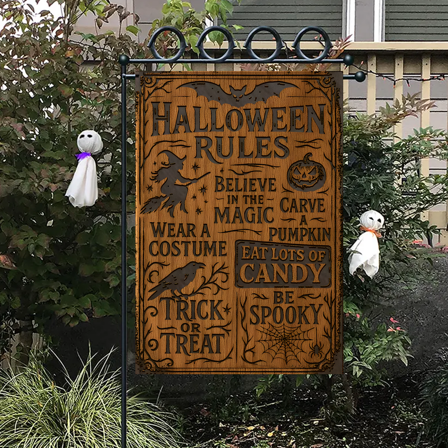 Halloween Rule - Halloween Garden Flag, House Flag