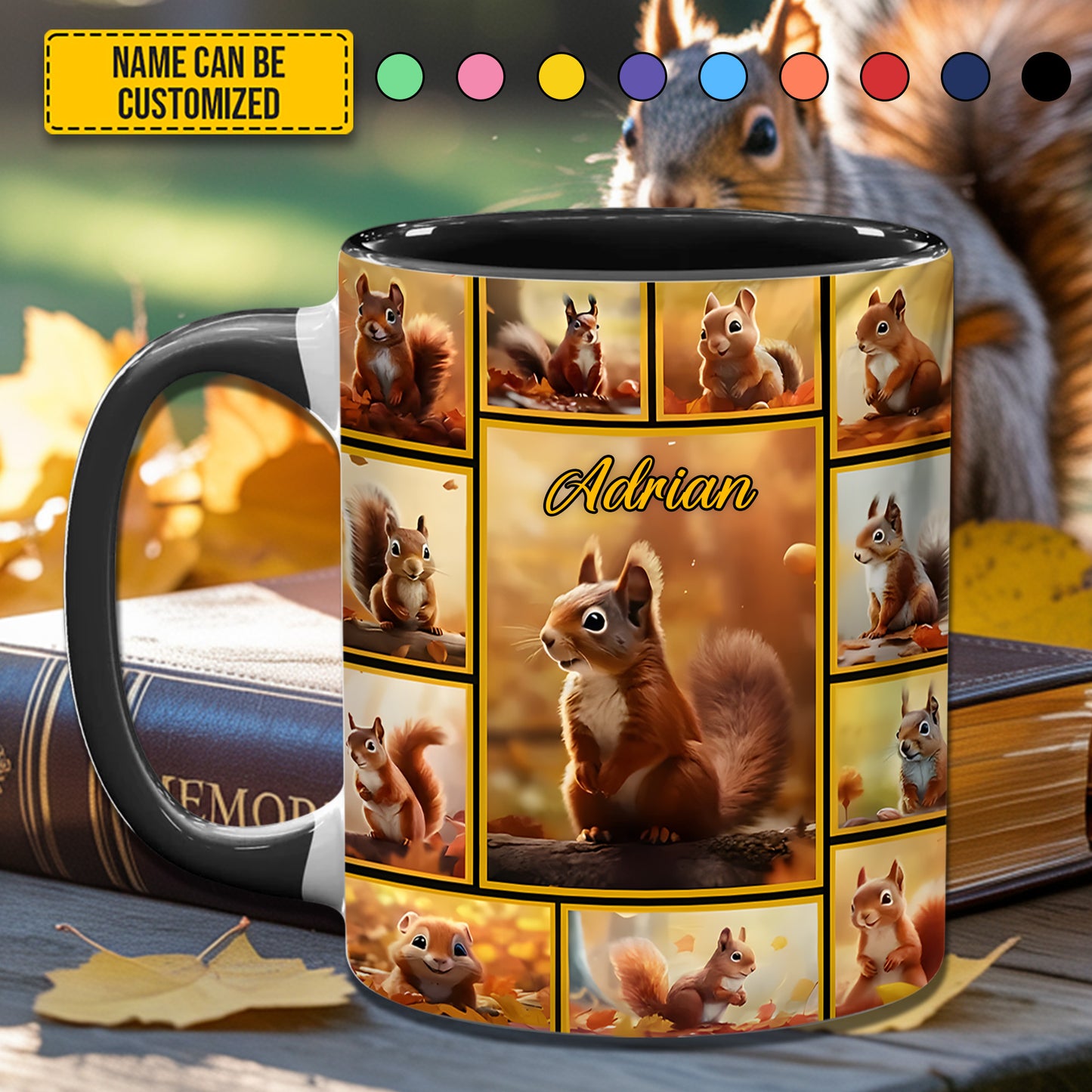 Squirrel Collection - Personalized Accent Mug