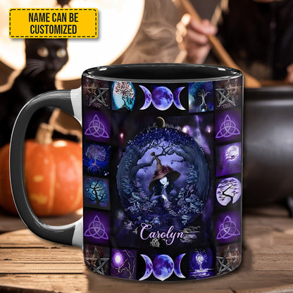 Witch & Moon - Personalized Witch Accent Mug