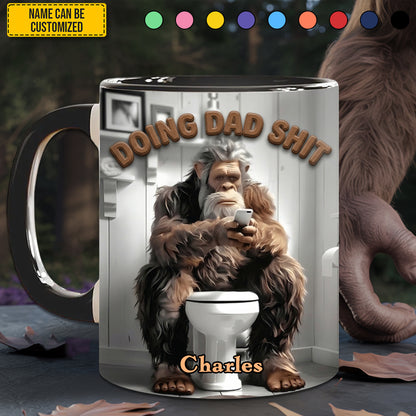 Doing Dad Sh*t - Personalized Dad Accent Mug