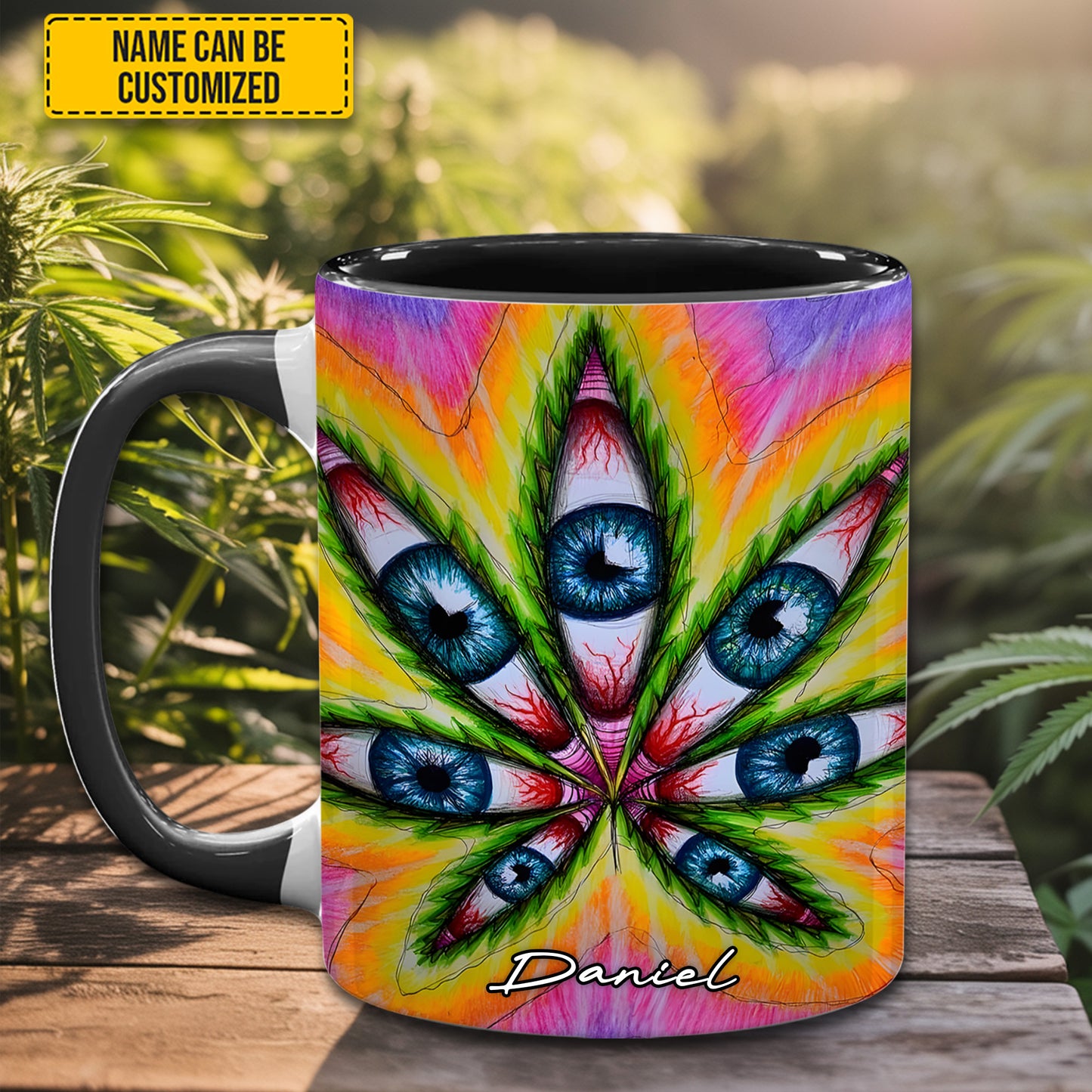 Vision Leaf – Personalized Psychedelic Accent Mug