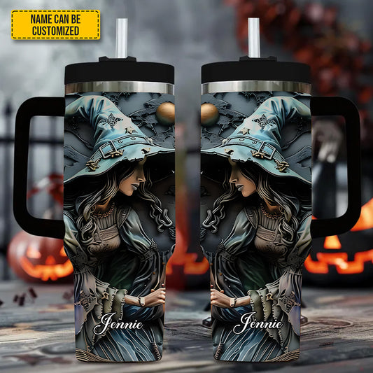 Mystery Witch - Personalized Tumbler With Handle 40oz