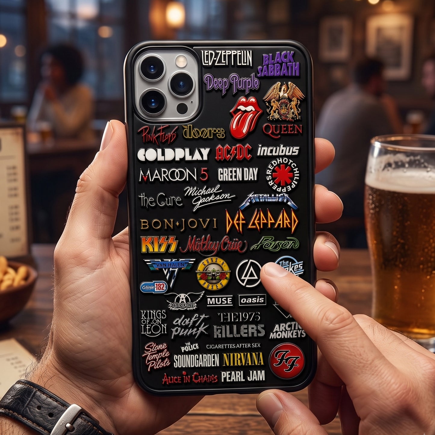 Rock Lovers - Classic Rock Legends Phone Case Version 2
