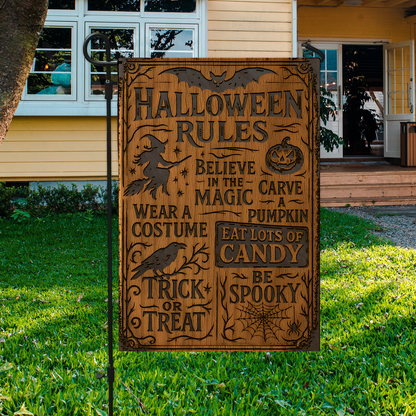 Halloween Rule - Halloween Garden Flag, House Flag