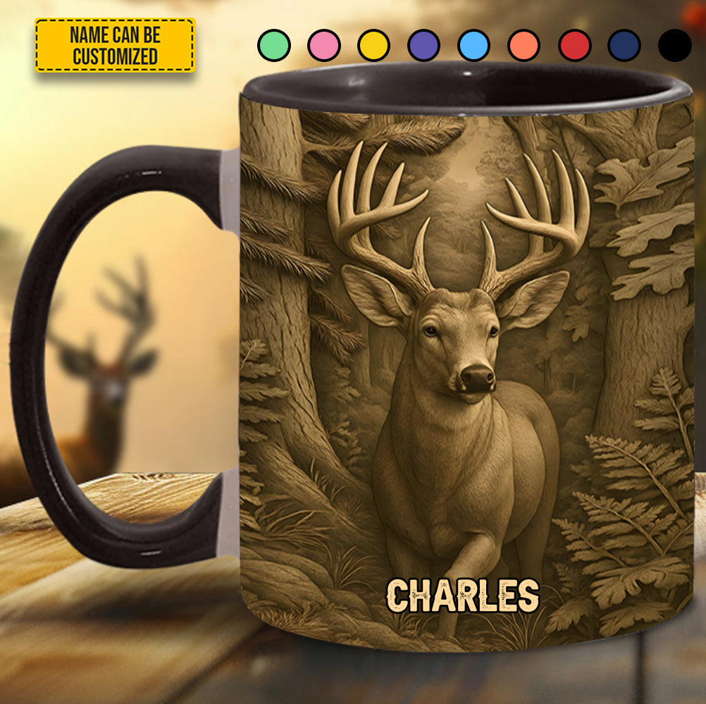 Heart of the Buck – Personalized Hunting Accent Mug