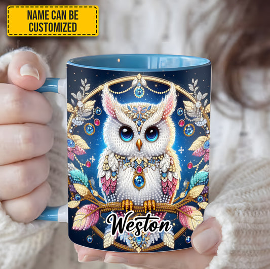 Spring and Summer Tree Owl - Personalized Owl Accent Mug