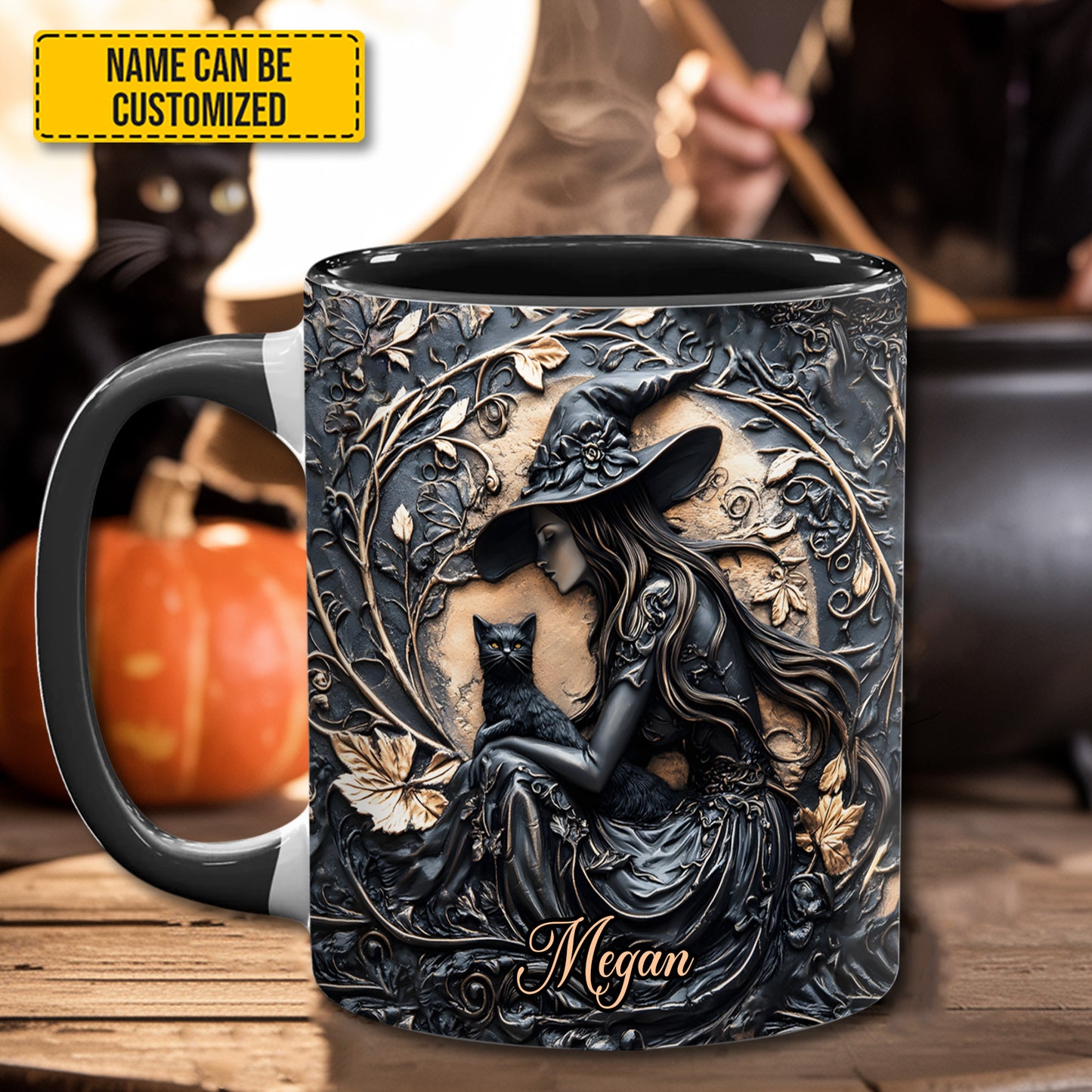 Mystery Witch - Personalized Witch Accent Mug