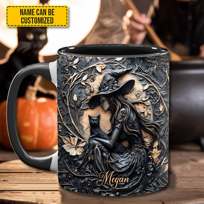 Mystery Witch - Personalized Witch Accent Mug