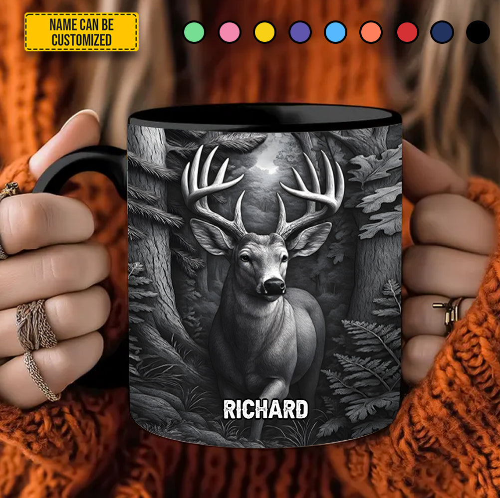 Heart of the Buck – Personalized Hunting Accent Mug