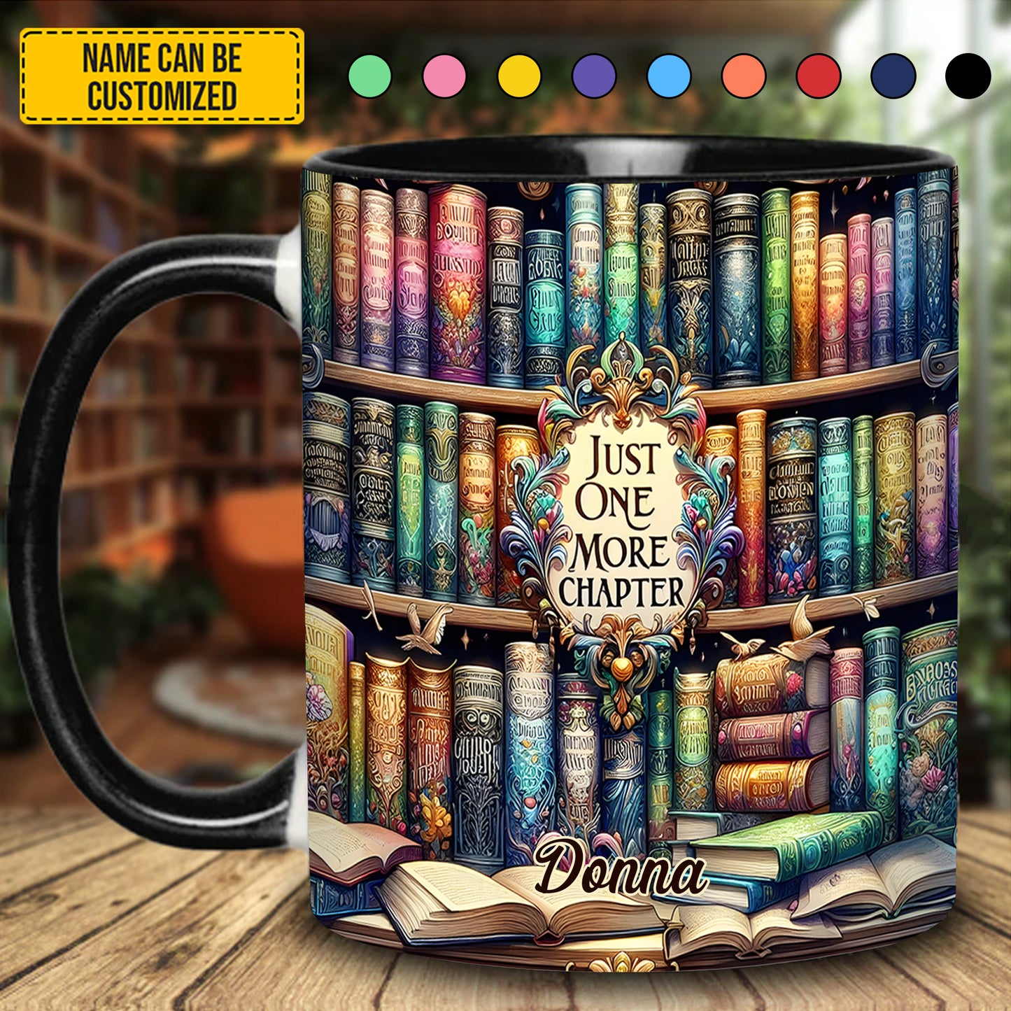 Just One More Chapter - Personalized Book Accent Mug
