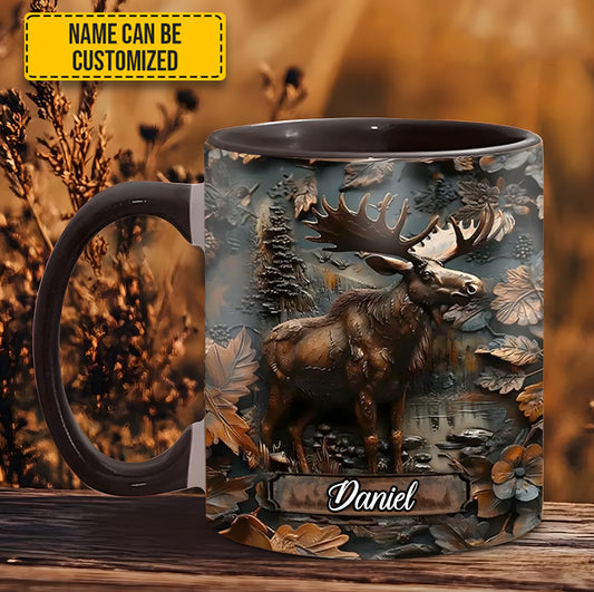 Moose Wilderness – Personalized Hunting Accent Mug
