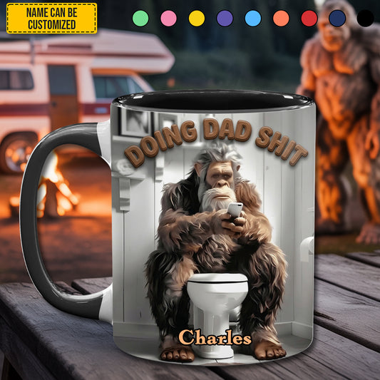 Doing Dad Sh*t - Personalized Dad Accent Mug