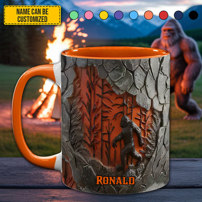 Legend The Trees Personalized Bigfoot Accent Mug