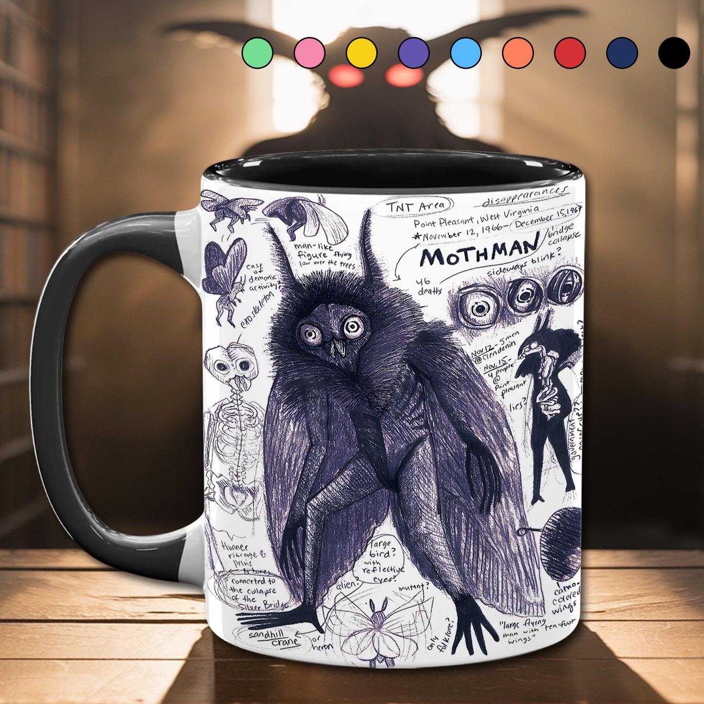 Mothman Mysteries Accent Mug