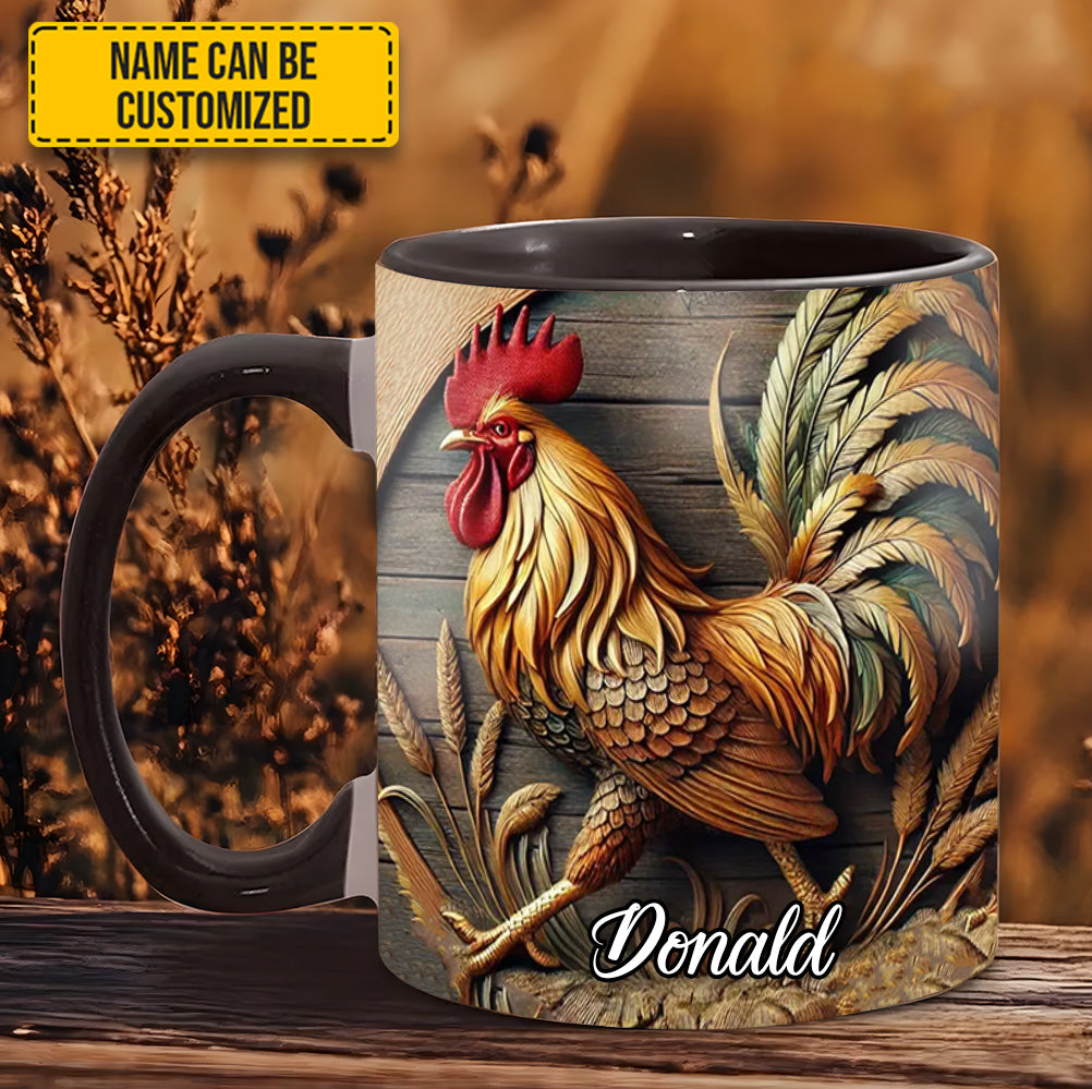 Chicken Accent Mug - Personalized Accent Mug