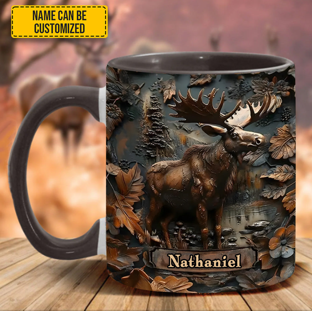 Moose Wilderness – Personalized Hunting Accent Mug