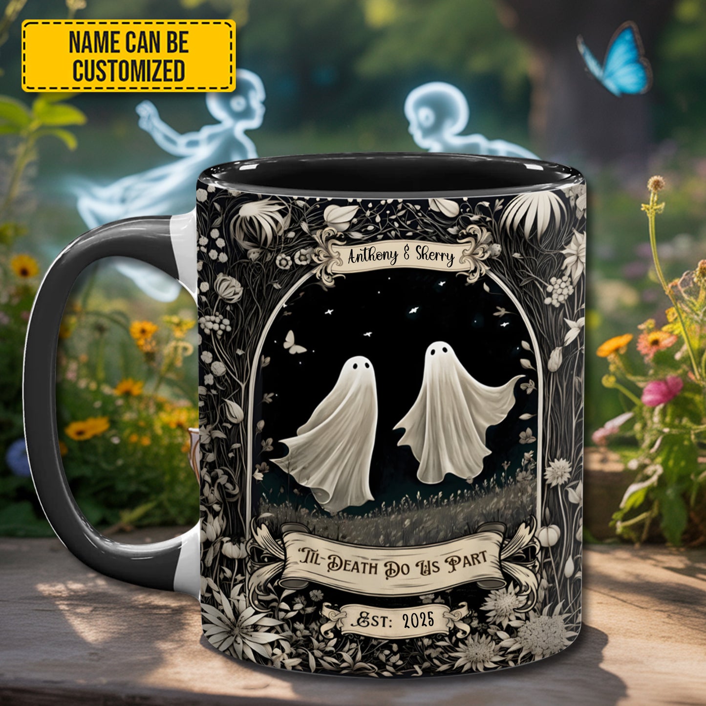 Couple Ghost - Personalized Accent Mug