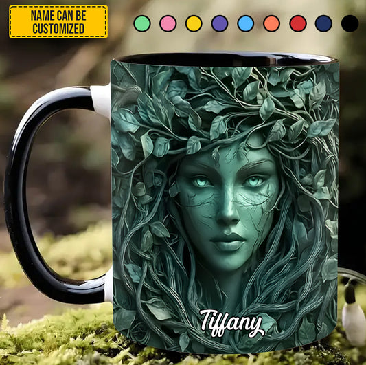 Personalized Forest Goddess Accent Mug