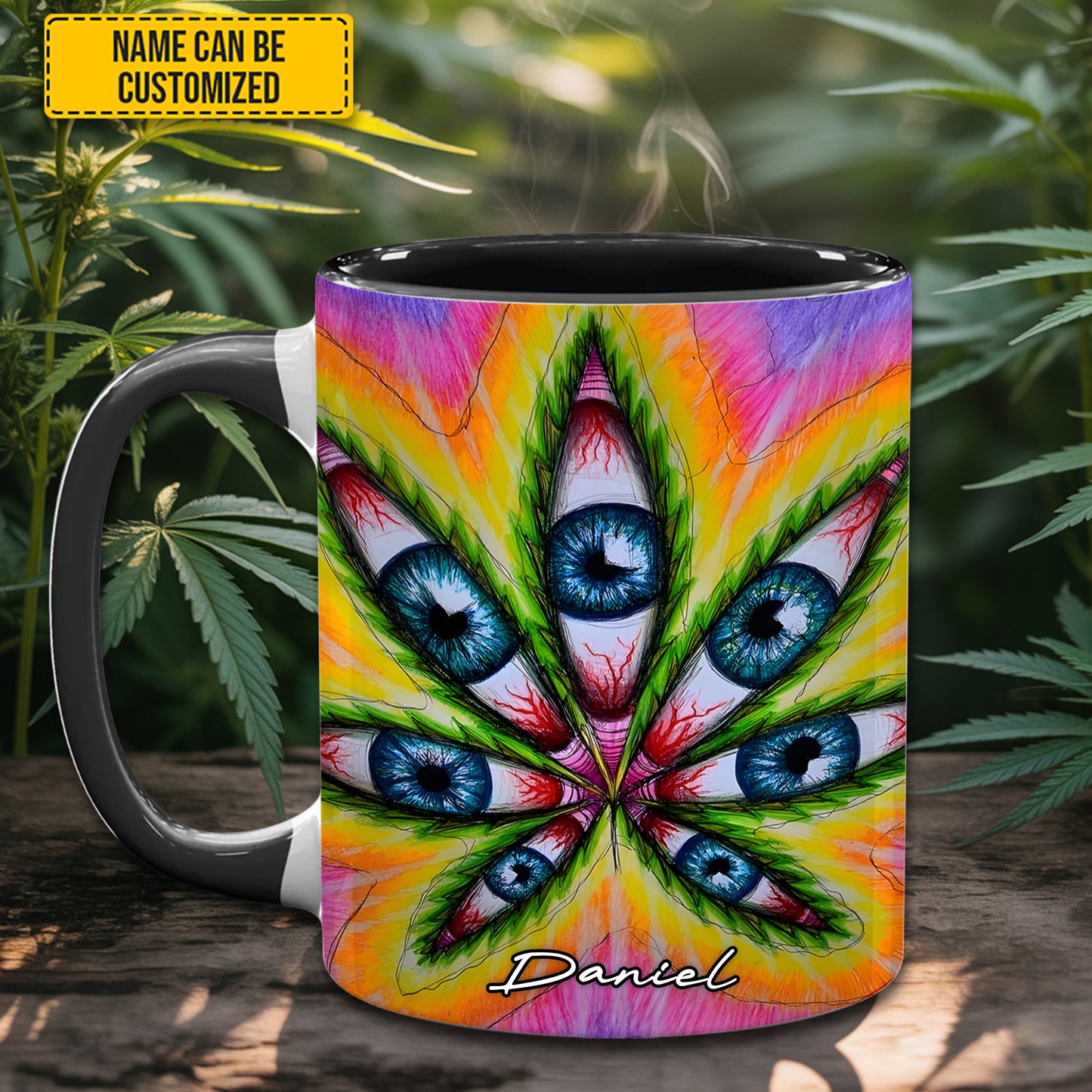 Vision Leaf – Personalized Psychedelic Accent Mug