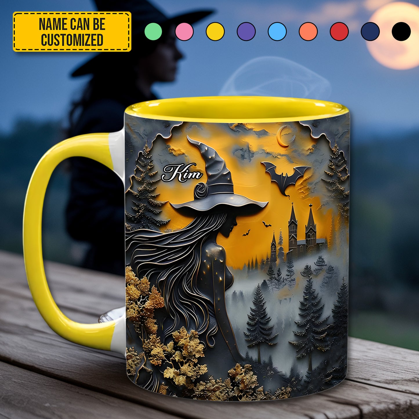 Mystery Witch - Personalized Witch Accent Mug