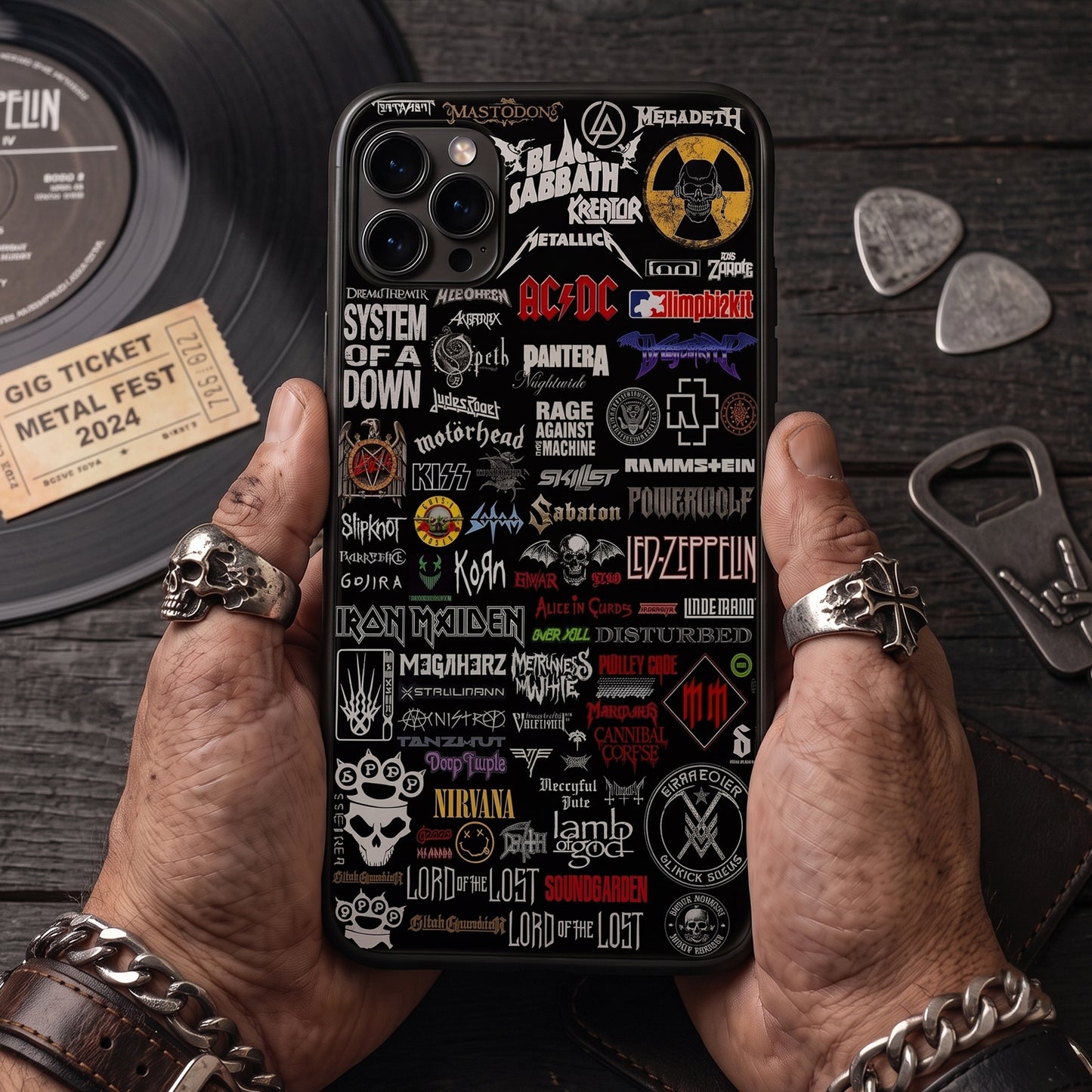 Rock Lovers - Classic Rock Legends Phone Case Version 3