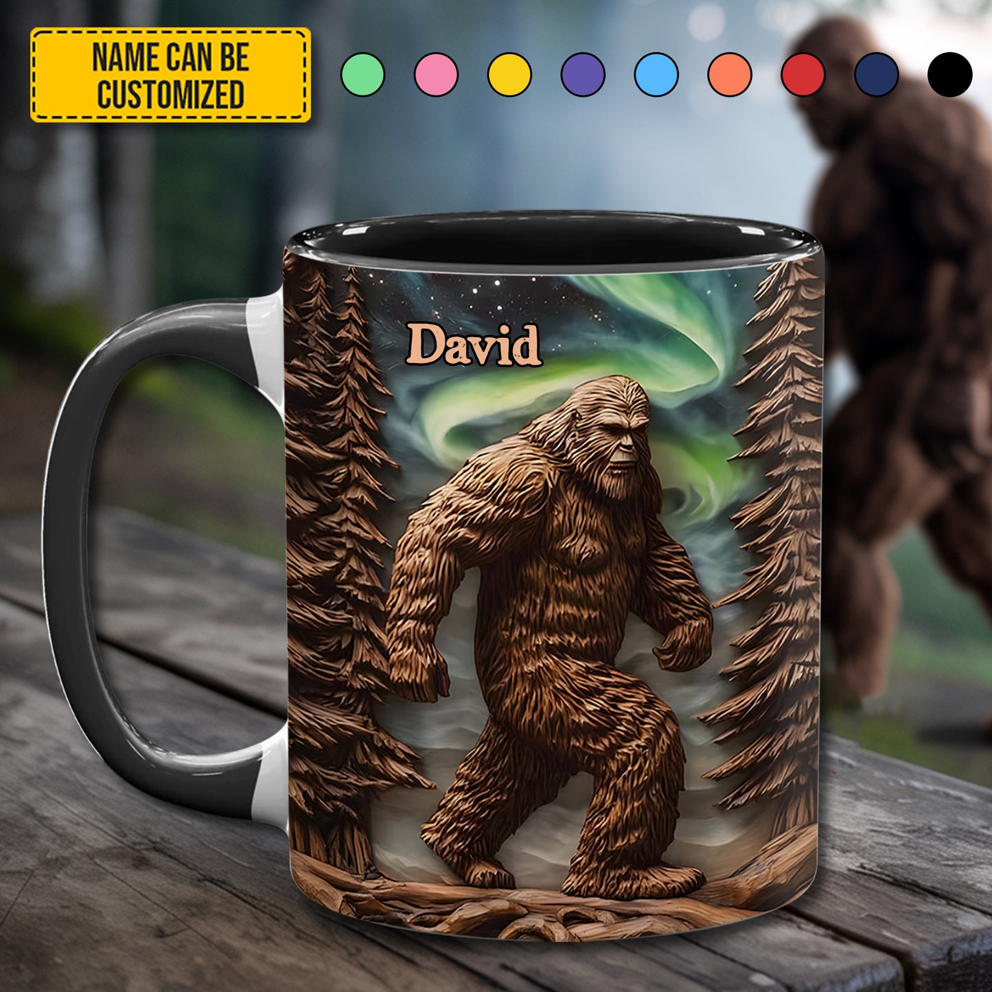 The Forest Legend – Personalized Bigfoot Accent Mug