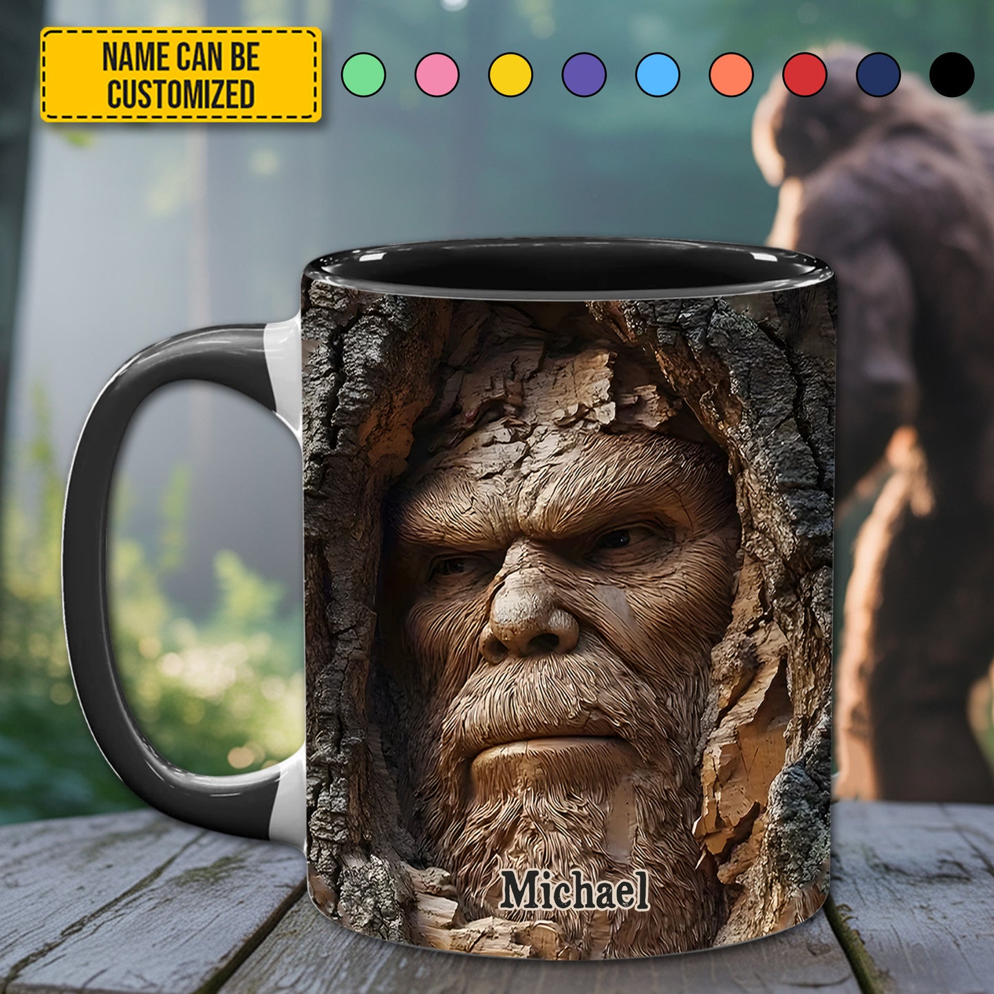 Forest Guardian – Personalized Bigfoot Accent Mug